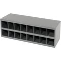 Durham Steel Storage Parts Bin Cabinet, Open Front, 33-3/4x11-1/2x11-1/2, 16 Compartments 353-95